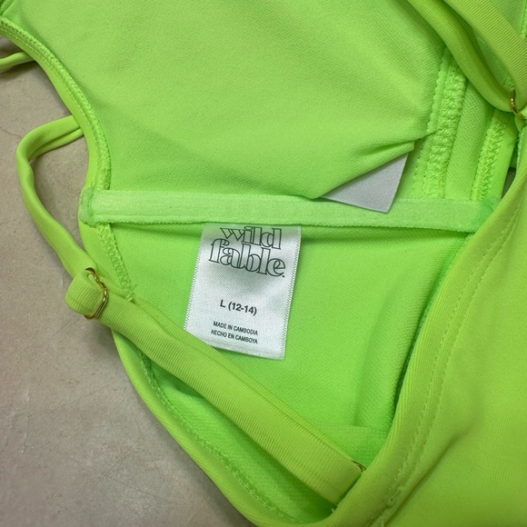 Wild Fable M/L Neon Green Bikini - Picture 9 of 15